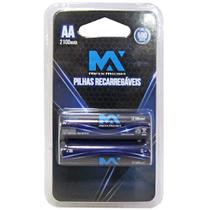 Pilha AA 2100mAh Recarregável - MaxMidia