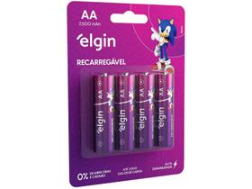 Pilha AA-2500 Recarregavel 4 unidades Elgin