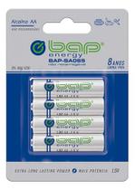 Pilha Aa Alcalina 1,5v Cartela Com 4 Bap Sa065