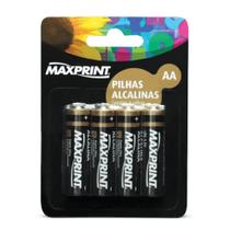 Pilha AA alcalina 4 un Maxprint