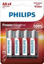 Pilha AA alcalina 4 un Philips