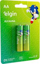 Pilha AA Alcalina Elgin Com 2 unidades