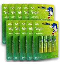 Pilha Aa Alcalina Elgin Kit 10 Cartelas Total 40 Unidades Pilha Aa Alcalina Elgin Kit 10 Cartelas Total 40 Unidades