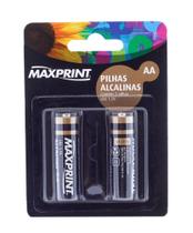 Pilha AA Alcalina Maxprint com 2 Unidades 756339 - Maxprint
