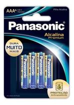 Pilha Aa Alcalina Premium Panasonic - Cartelas Com 6 Unidade
