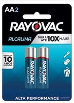 Pilha AA Alcalina Rayovac - 2 unidades