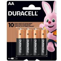 Pilha AA Duracell 1.5v com 4 Unidades