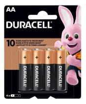 Pilha AA Duracell 4 Unidades Original Com N/F