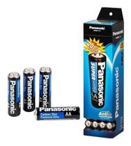 Pilha Aa Panasonic 52 Kit Comum Tubo Pilhas Zinco Antivazamento