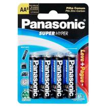 Pilha AA Panasonic Comum Super Hyper Leve 8 PG 6