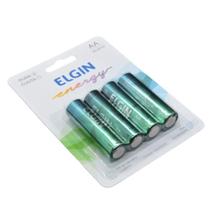 Pilha AA Pequena Alcalina 4 Unidades Elgin Pilha AA Pequena Alcalina 4 Unidades Elgin