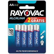 Pilha AA Pequena Alcalina 6un - Rayovac Pilha AA Pequena Alcalina 6un - Rayovac