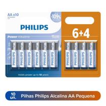 Pilha AA Pequena Philips Pilhas Comum Aa Alcalina Tipo modelo 2a Cilindrico Redonda Comum Normal Pilha Simples 10Un 6+4 Pilha AA Pequena Philips Pilhas Comum Aa Alcalina Tipo modelo 2a Cilindrico Redonda Comum Normal Pilha Simples 10Un 6+4