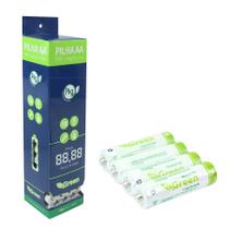 Pilha Aa ( Pequeno ) 60 Peças Embalagem Dura Mais - Green