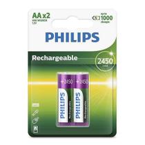 Pilha AA recarregável 2 un Philips Pilha AA recarregável 2 un Philips