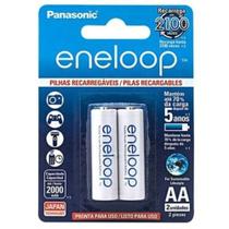 Pilha AA Recarregável Panasonic Eneloop 2000mah 2 Unidades Pilha AA Recarregável Panasonic Eneloop 2000mah 2 Unidades