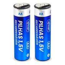 Pilha AA Recarregável USB-C com 2 pilhas 2200mAh KP-2700AA - Knup