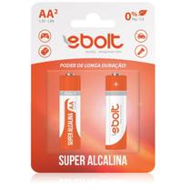 Pilha Aa Super Alcalina 1,5v Lr6 Ps-008 C/2 Ebolt