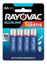Pilha AA4 Rayovac Alcalina