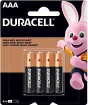 Pilha AAA C/ 4 Palito Duracell Pilha AAA C/ 4 Palito Duracell