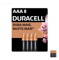 Pilha Aaa Duracell Alcalina Pack 8 Unidades Pequena Palito Controle Remoto Mouse Teclado Lanterna Pilha Aaa Duracell Alcalina Pack 8 Unidades Pequena Palito Controle Remoto Mouse Teclado Lanterna