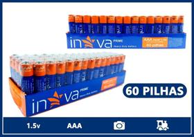 Pilha AAA Inova Prime caixa com 60 unidades