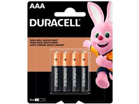 Pilha AAA Palito Alcalina 4 Unidades - Duracell