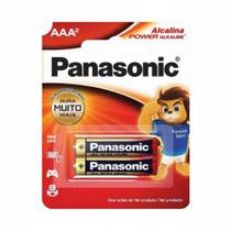 Pilha AAA Panasonic 2 Unidades Alcalina 1,5V - LR03
