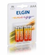 Pilha Aaa Pequena Zinco Energy 1,5v elgin com 4