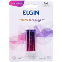 Pilha AAA Recarregável Elgin - Kit com 2 pilhas
