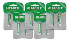 Pilha AAA Recarregavel Palito Ni-MH Alfacell 3A 1.2V 1200 mah 10 Unidades