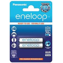 Pilha AAA recarregável Panasonic Eneloop 800mAh - Cartela com 2 unidades