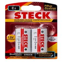 Pilha Alcalina 1.5V C media C/2 Steck Pilha Alcalina 1.5V C media C/2 Steck