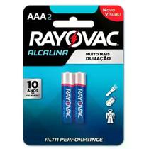 Pilha Alcalina 12V Palito Aaa com 2 Unidades Rayovac