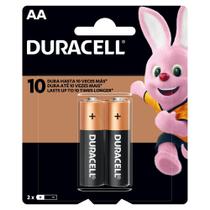 Pilha Alcalina 1,5v Aa Mn1500 Embalage C/2 Pilhas Duracell