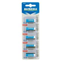 Pilha Alcalina 23A Alfacell 12V, Blister Com 5 Unidades, 23AC5