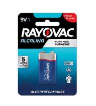 Pilha Alcalina 9v Rayovac Bateria