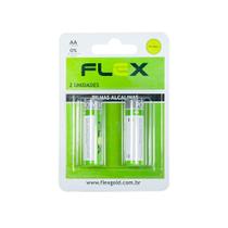 Pilha Alcalina Aa 02 Unidades Flex Fx-aak2