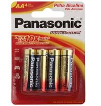 Pilha Alcalina AA 1,5v 4 Unidades - Panasonic