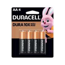 Pilha Alcalina AA 1,5V Duracell - Kit com 4 Unidades Pilha Alcalina AA 1,5V Duracell - Kit com 4 Unidades