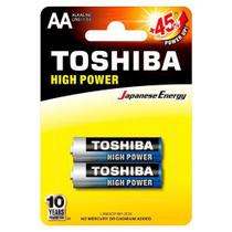 Pilha Alcalina AA 1,5V LR6GCP TOSHIBA (Cartela com 2 Unid.)