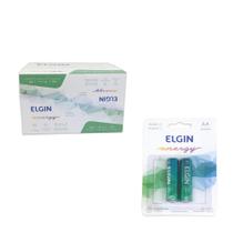 Pilha Alcalina AA Elgin 1.5V LR6 2 Unidades