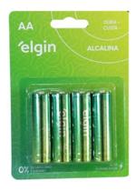 Pilha Alcalina Aa Elgin Lr6 1,5v Blister C/4(82153)aa