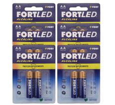 Pilha Alcalina AA Fortled 12 UN