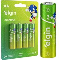 Pilha Alcalina AA LR6 - 1,5v - 4 Pilhas Elgin Pilha Alcalina AA LR6 - 1,5v - 4 Pilhas Elgin