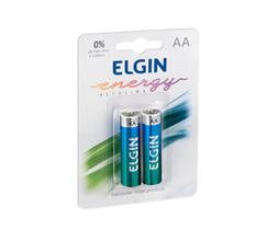 Pilha Alcalina AA Pack com 2 pilhas Elgin