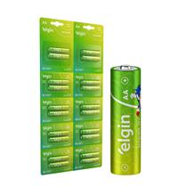 Pilha Alcalina AA Palito Elgin Blister Cartela Com 20 Unidades Durável Pilha Alcalina AA Palito Elgin Blister Cartela Com 20 Unidades Durável