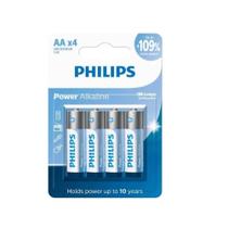 Pilha Alcalina Aa Philips Lr6p4b/59 Cartela 4 Unidades