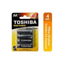 Pilha alcalina aa toshiba lr6gcp c/4