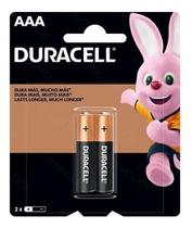 Pilha alcalina aaa 1,5v blister c/2 mn2400b2 duracell